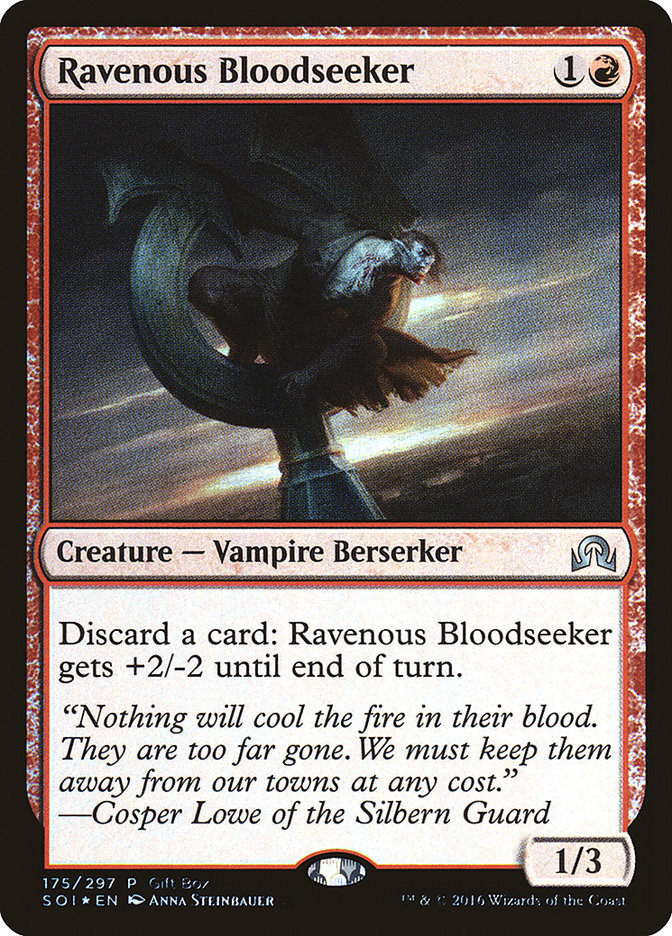 Ravenous Bloodseeker (Gift Box) [Shadows over Innistrad Promos] | Tables and Towers