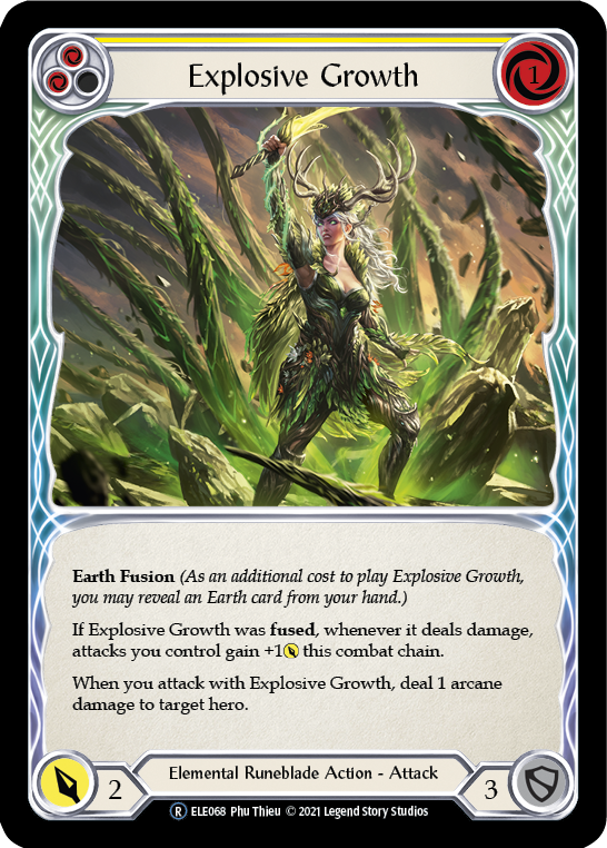 Explosive Growth (Yellow) [U-ELE068] (Tales of Aria Unlimited)  Unlimited Normal | Tables and Towers