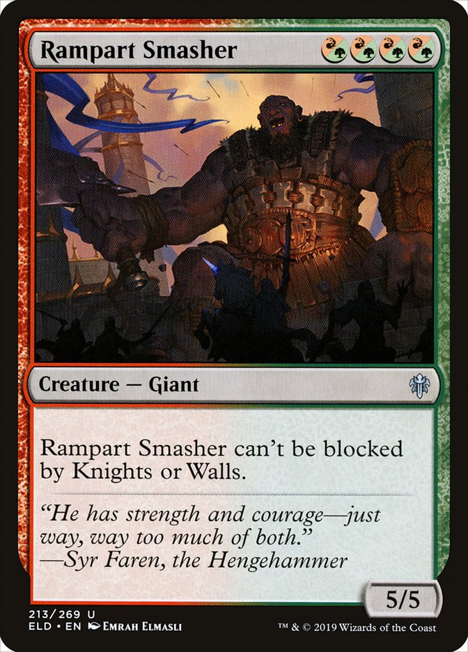 Rampart Smasher [Throne of Eldraine] | Tables and Towers