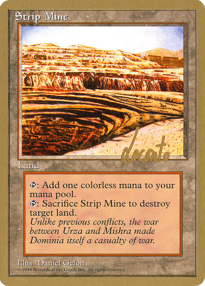 Strip Mine (Michael Loconto) [Pro Tour Collector Set] | Tables and Towers