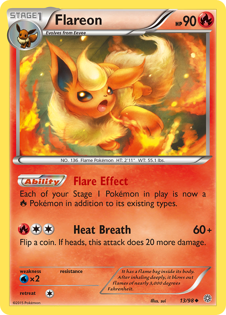 Flareon (13/98) [XY: Ancient Origins] | Tables and Towers