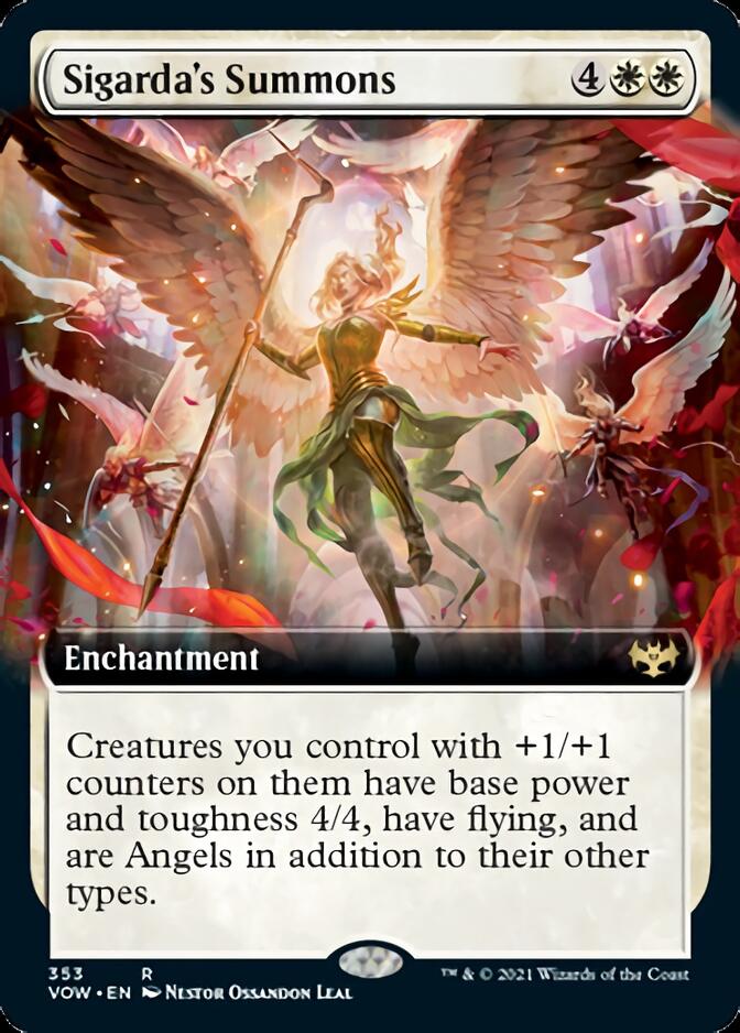 Sigarda's Summons (Extended Art) [Innistrad: Crimson Vow] | Tables and Towers