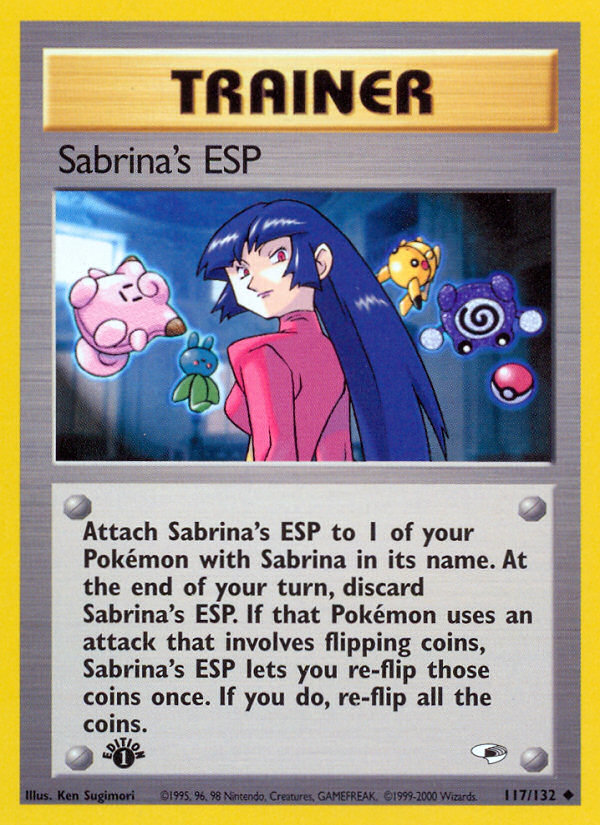 Sabrina's ESP (117/132) [Gym Heroes 1st Edition] | Tables and Towers