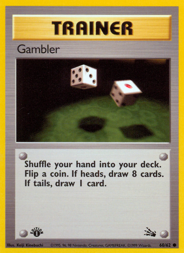 Gambler (60/62) [Fossil 1st Edition] | Tables and Towers