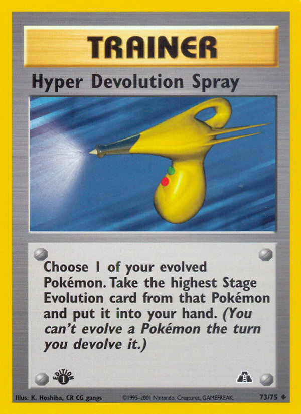 Hyper Devolution Spray (73/75) [Neo Discovery 1st Edition] | Tables and Towers