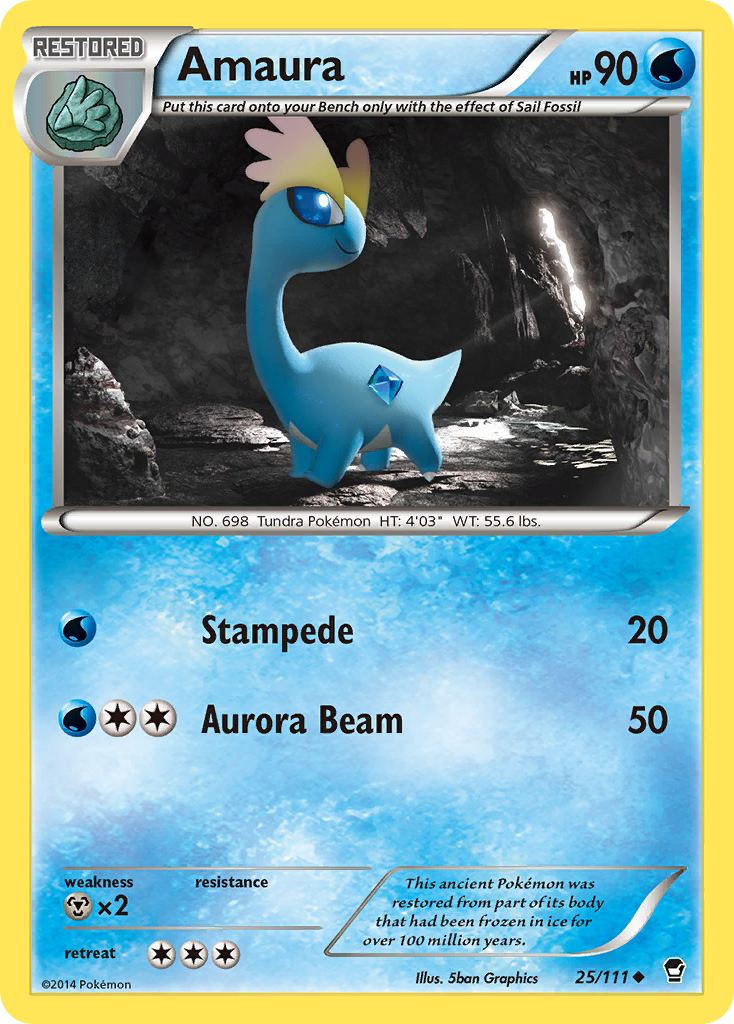 Amaura (25/111) [XY: Furious Fists] | Tables and Towers