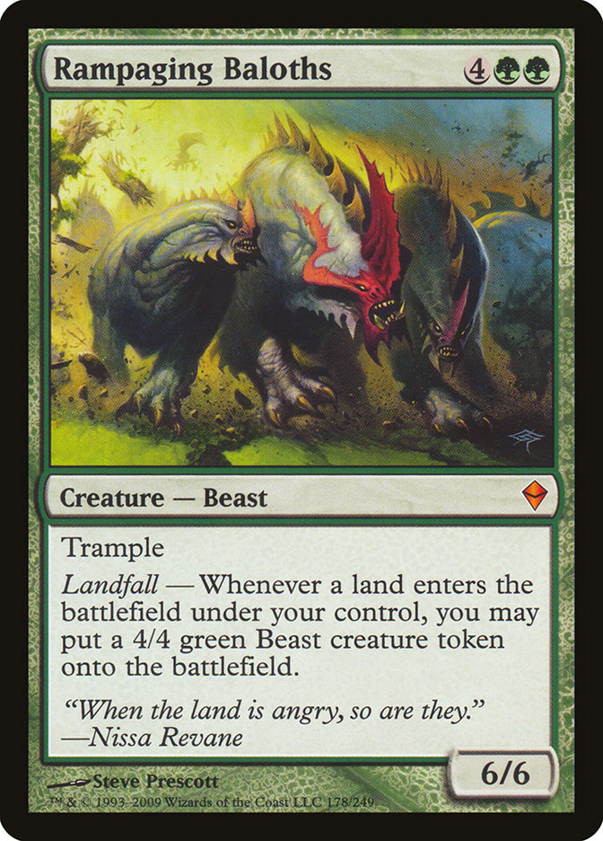 Rampaging Baloths [Zendikar] | Tables and Towers