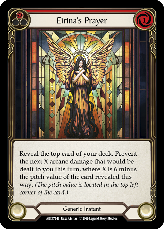 Eirina's Prayer (Red) [ARC173-R] (Arcane Rising)  1st Edition Normal | Tables and Towers