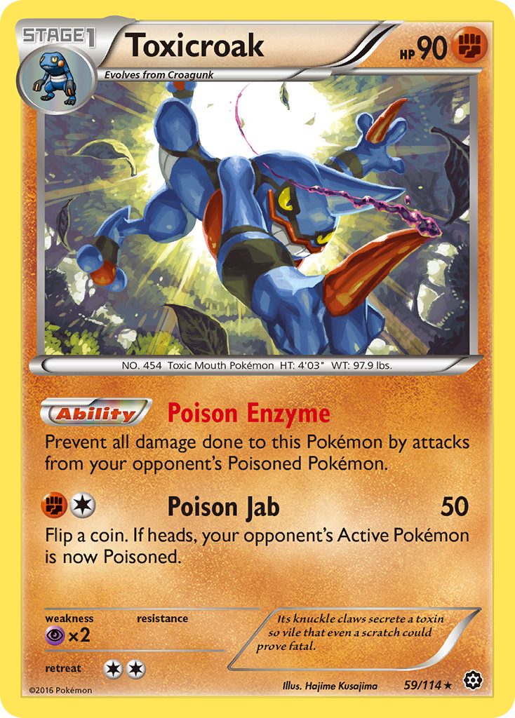 Toxicroak (59/114) [XY: Steam Siege] | Tables and Towers