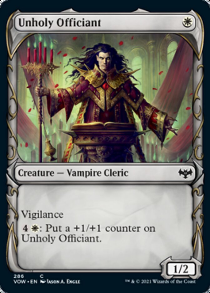 Unholy Officiant (Showcase Fang Frame) [Innistrad: Crimson Vow] | Tables and Towers