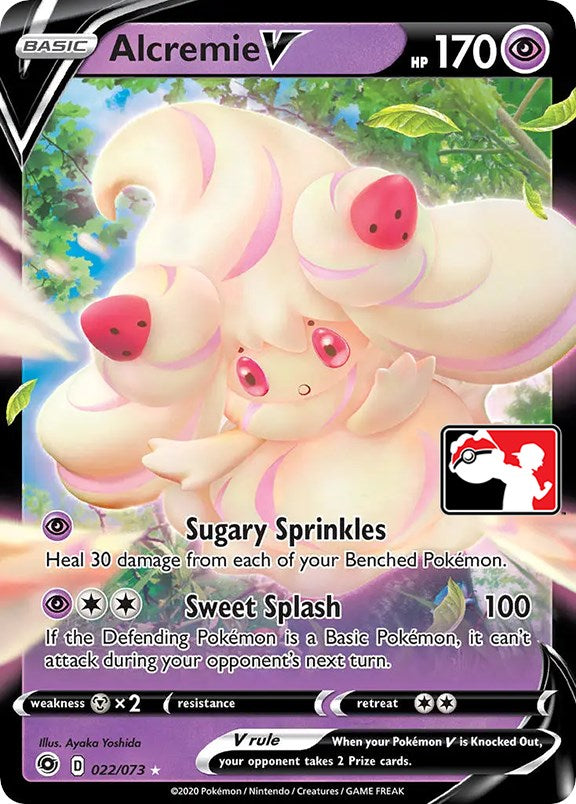 Alcremie V (22/73) [Prize Pack Series One] | Tables and Towers