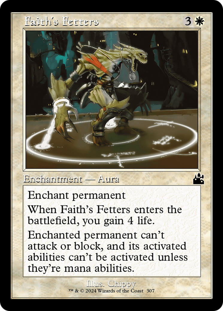 Faith's Fetters (Retro Frame) [Ravnica Remastered] | Tables and Towers
