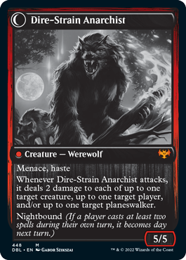 Volatile Arsonist // Dire-Strain Anarchist [Innistrad: Double Feature] | Tables and Towers