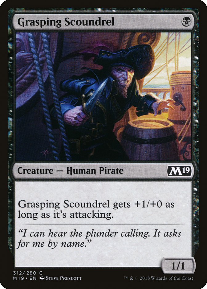 Grasping Scoundrel [Core Set 2019] | Tables and Towers