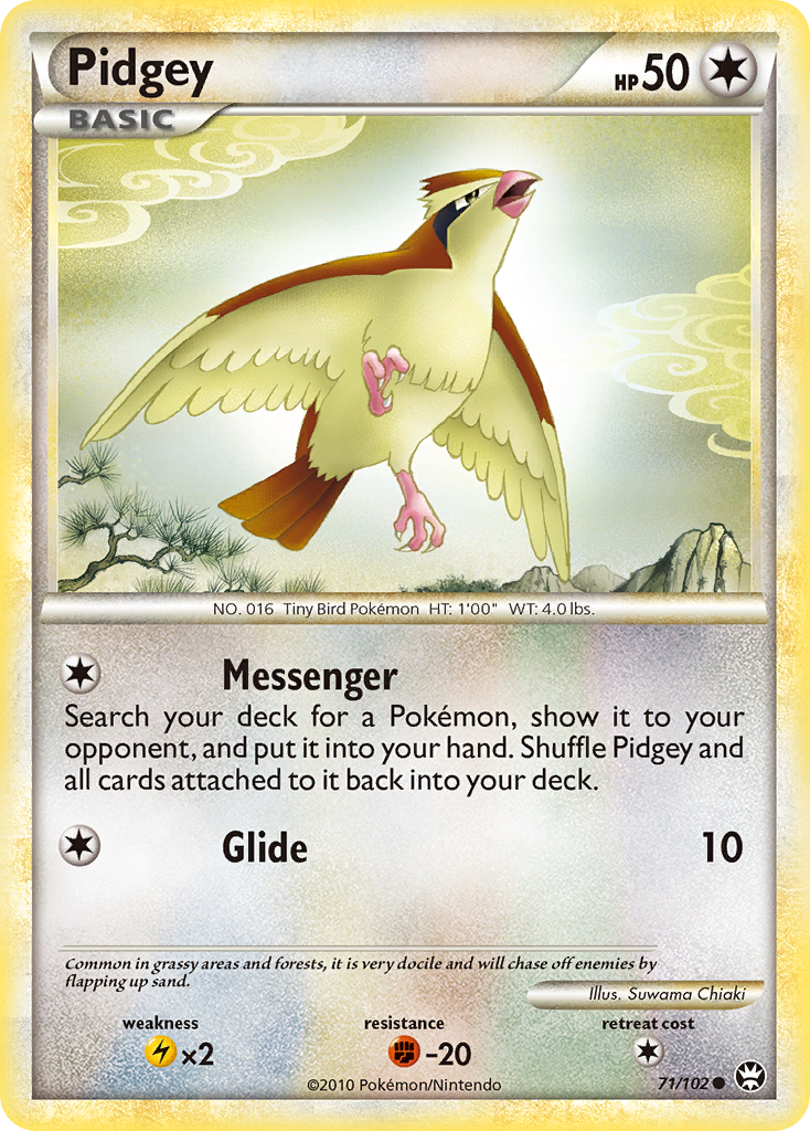 Pidgey (71/102) [HeartGold & SoulSilver: Triumphant] | Tables and Towers