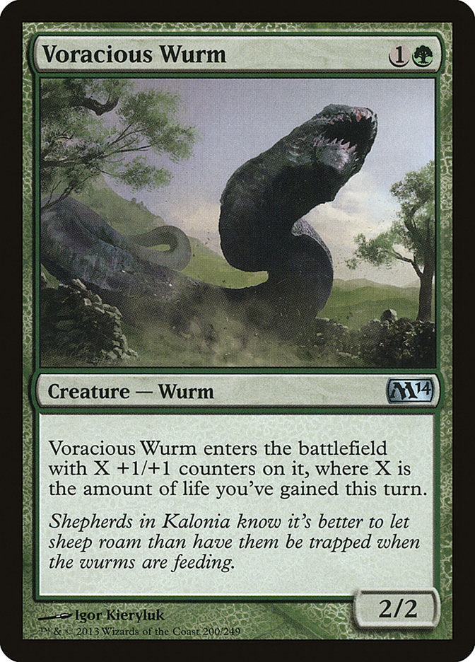 Voracious Wurm [Magic 2014] | Tables and Towers