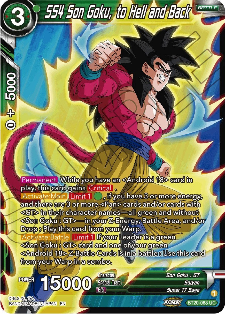 SS4 Son Goku, to Hell and Back (BT20-063) [Power Absorbed] | Tables and Towers