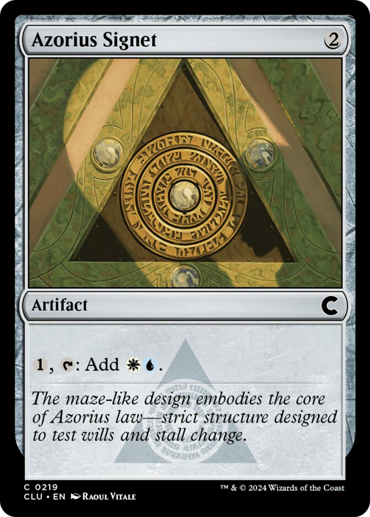 Azorius Signet [Ravnica: Clue Edition] | Tables and Towers
