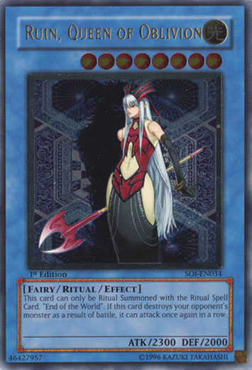 Ruin, Queen of Oblivion (UTR) [SOI-EN034] Ultimate Rare | Tables and Towers