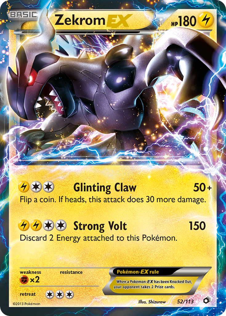 Zekrom EX (52/113) [Black & White: Legendary Treasures] | Tables and Towers