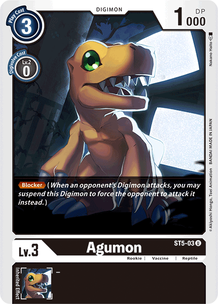 Agumon [ST5-03] [Starter Deck: Machine Black] | Tables and Towers