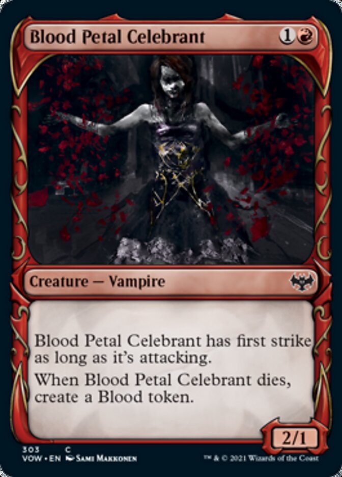 Blood Petal Celebrant (Showcase Fang Frame) [Innistrad: Crimson Vow] | Tables and Towers