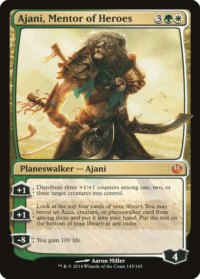 Ajani, Mentor of Heroes [Journey into Nyx] | Tables and Towers