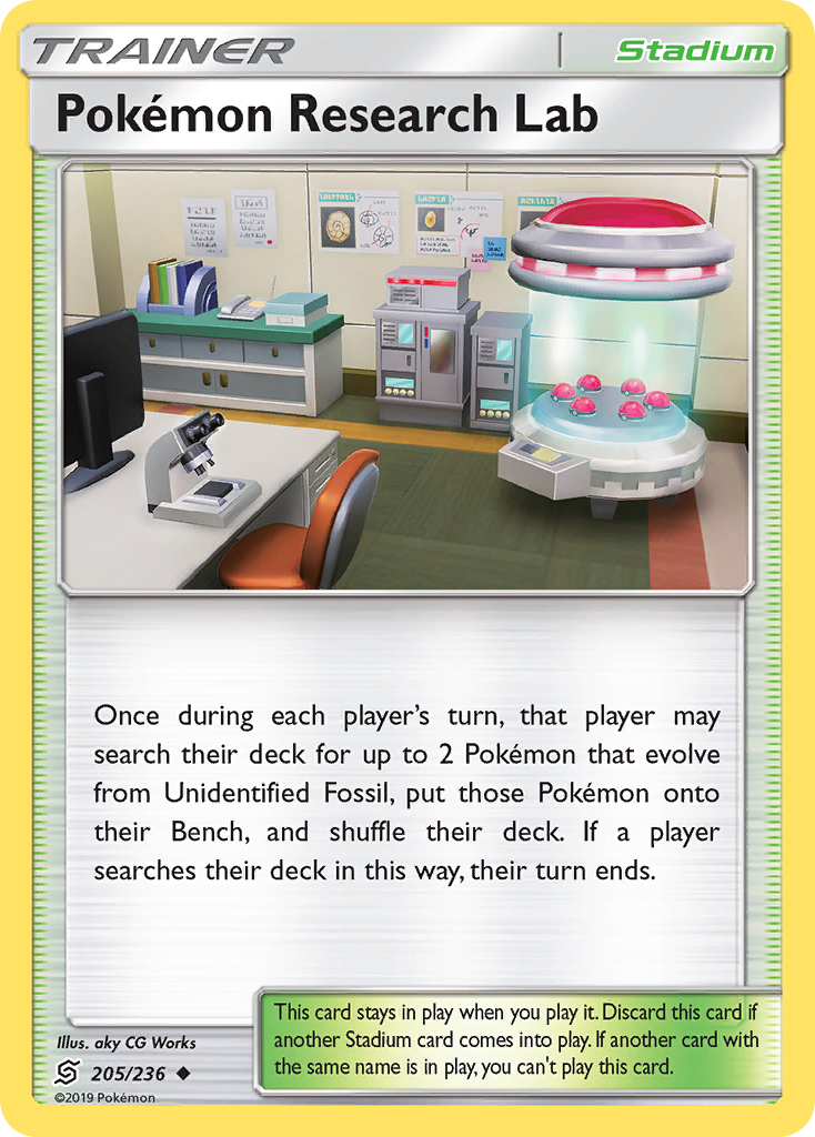 Pokemon Research Lab (205/236) [Sun & Moon: Unified Minds] | Tables and Towers