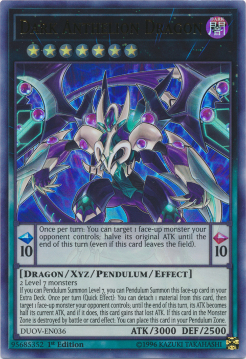 Dark Anthelion Dragon [DUOV-EN036] Ultra Rare | Tables and Towers