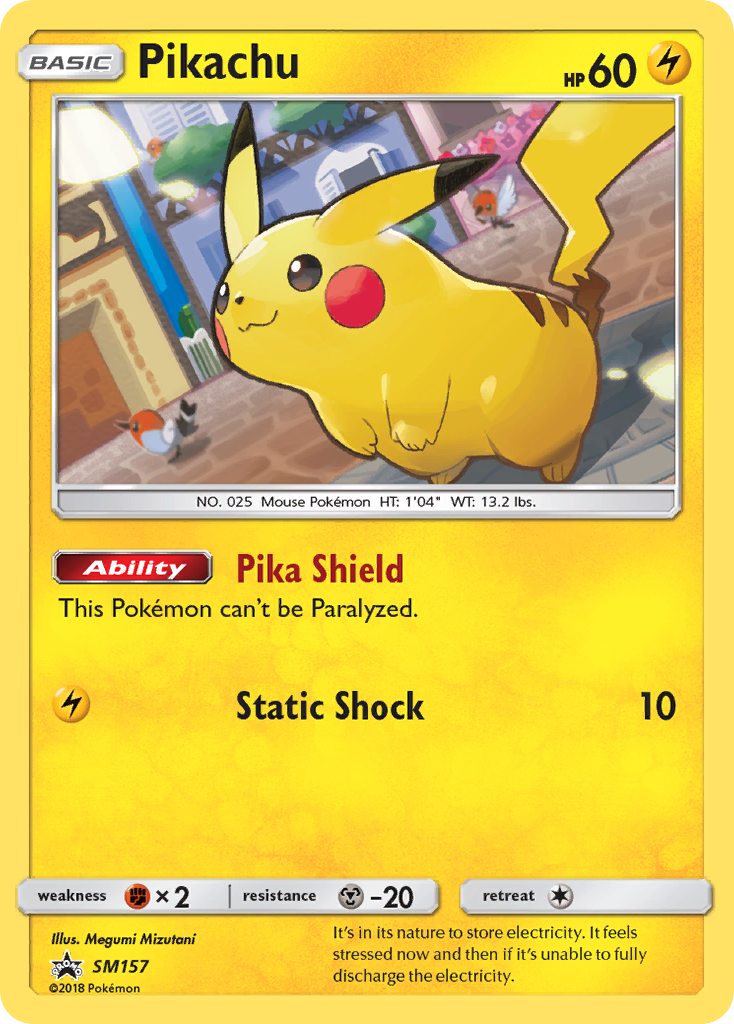 Pikachu (SM157) [Sun & Moon: Black Star Promos] | Tables and Towers