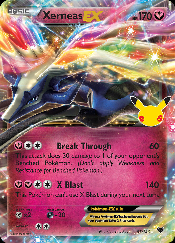 Xerneas EX (97/146) [Celebrations: 25th Anniversary - Classic Collection] | Tables and Towers