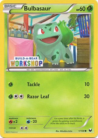 Bulbasaur (1/108) (Build A Bear Workshop Exclusive) [Black & White: Dark Explorers] | Tables and Towers