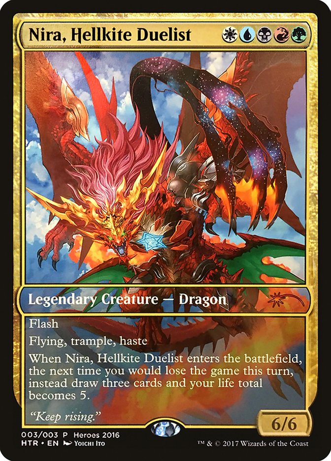 Nira, Hellkite Duelist [Heroes of the Realm] | Tables and Towers