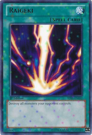 Raigeki [BP01-EN032] Starfoil Rare | Tables and Towers