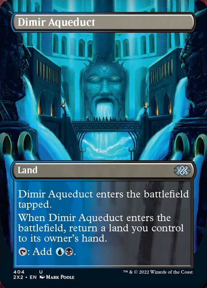 Dimir Aqueduct (Borderless Alternate Art) [Double Masters 2022] | Tables and Towers