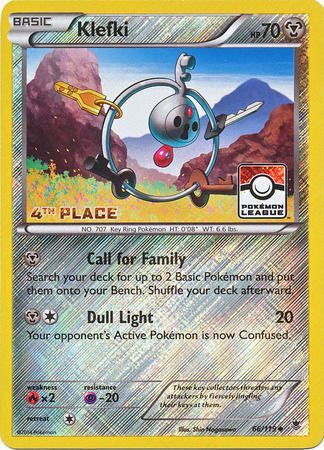 Klefki (66/119) (League Promo 4th Place) [XY: Phantom Forces] | Tables and Towers