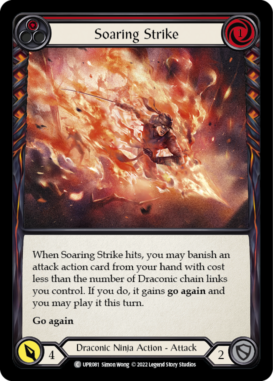 Soaring Strike (Red) [UPR081] (Uprising)  Rainbow Foil | Tables and Towers