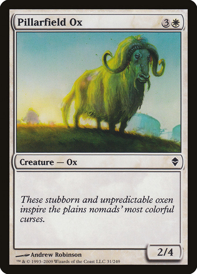 Pillarfield Ox [Zendikar] | Tables and Towers