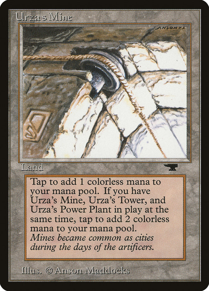 Urza's Mine (Pulley Embedded in Stone) [Antiquities] | Tables and Towers