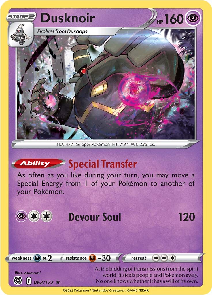 Dusknoir (062/172) [Sword & Shield: Brilliant Stars] | Tables and Towers