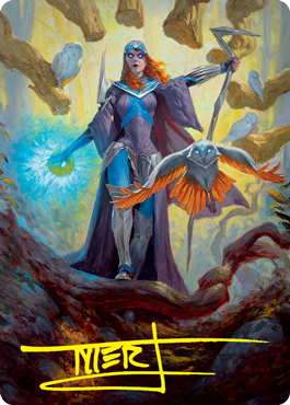 Kasmina, Enigma Sage Art Card (Gold-Stamped Signature) [Strixhaven: School of Mages Art Series] | Tables and Towers