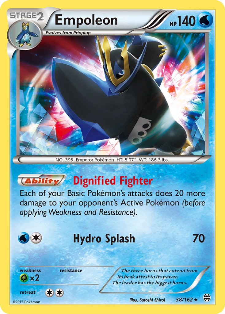 Empoleon (38/162) (Battle Arena Deck Exclusive) (Theme Deck Exclusive) [XY: BREAKthrough] | Tables and Towers