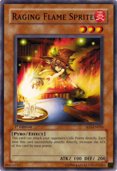 Raging Flame Sprite [SD3-EN010] Common | Tables and Towers
