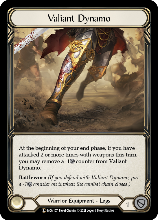 Valiant Dynamo [U-MON107-RF] (Monarch Unlimited)  Unlimited Rainbow Foil | Tables and Towers