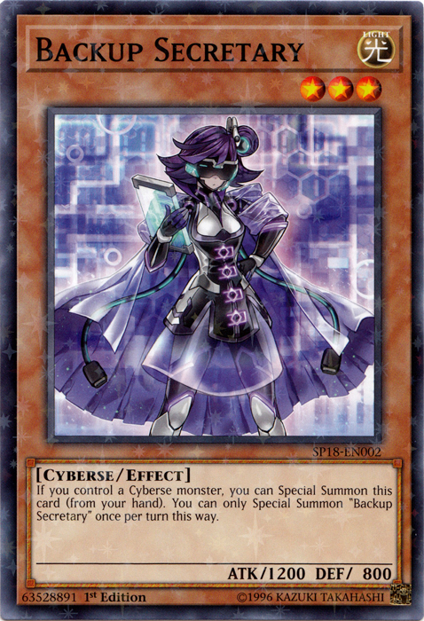 Backup Secretary [SP18-EN002] Starfoil Rare | Tables and Towers