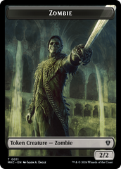 City's Blessing // Zombie Double-Sided Token [Murders at Karlov Manor Commander Tokens] | Tables and Towers