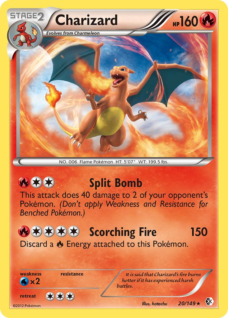 Charizard (20/149) (Cosmos Holo) (Blister Exclusive) [Black & White: Boundaries Crossed] | Tables and Towers