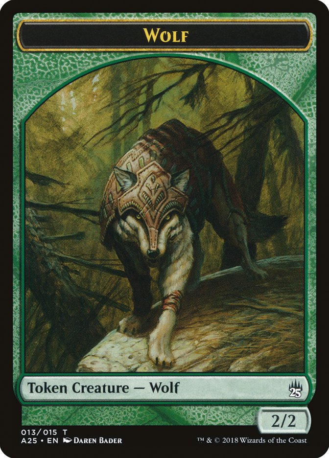 Wolf Token [Masters 25 Tokens] | Tables and Towers