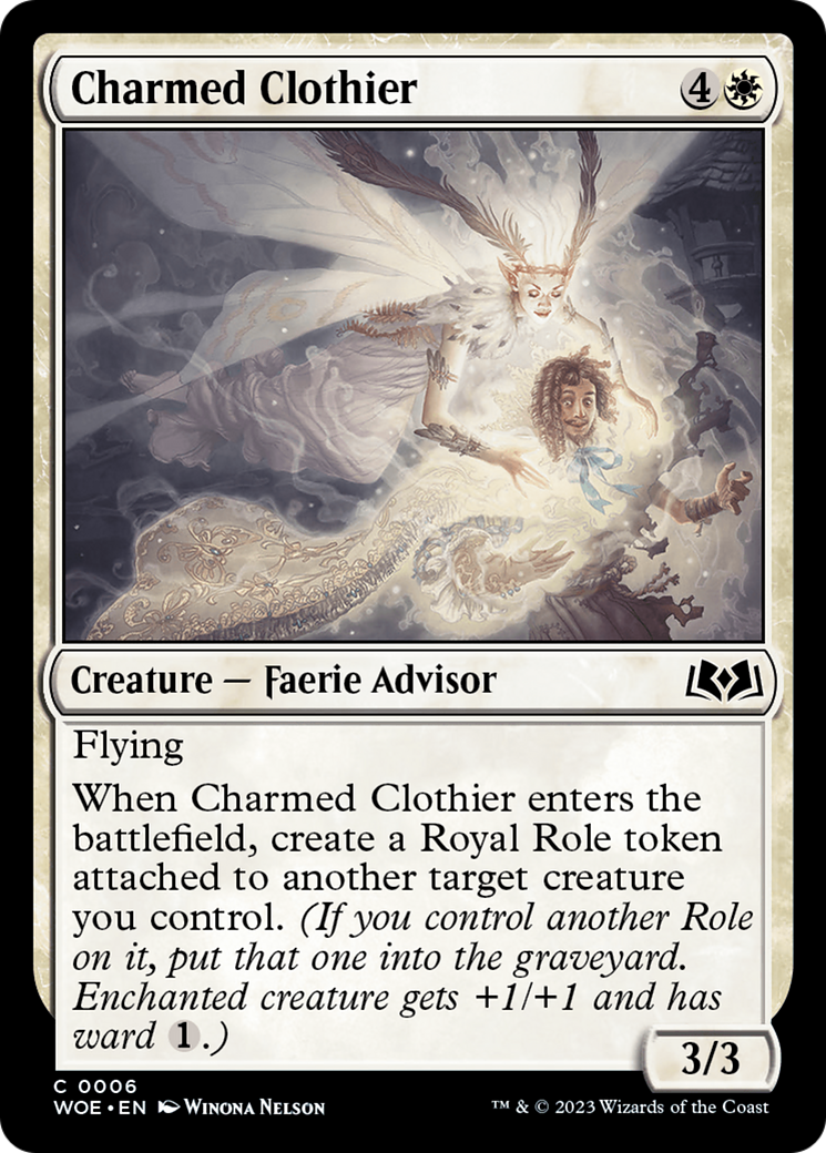 Charmed Clothier [Wilds of Eldraine] | Tables and Towers