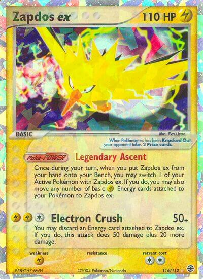 Zapdos ex (116/112) [EX: FireRed & LeafGreen] | Tables and Towers